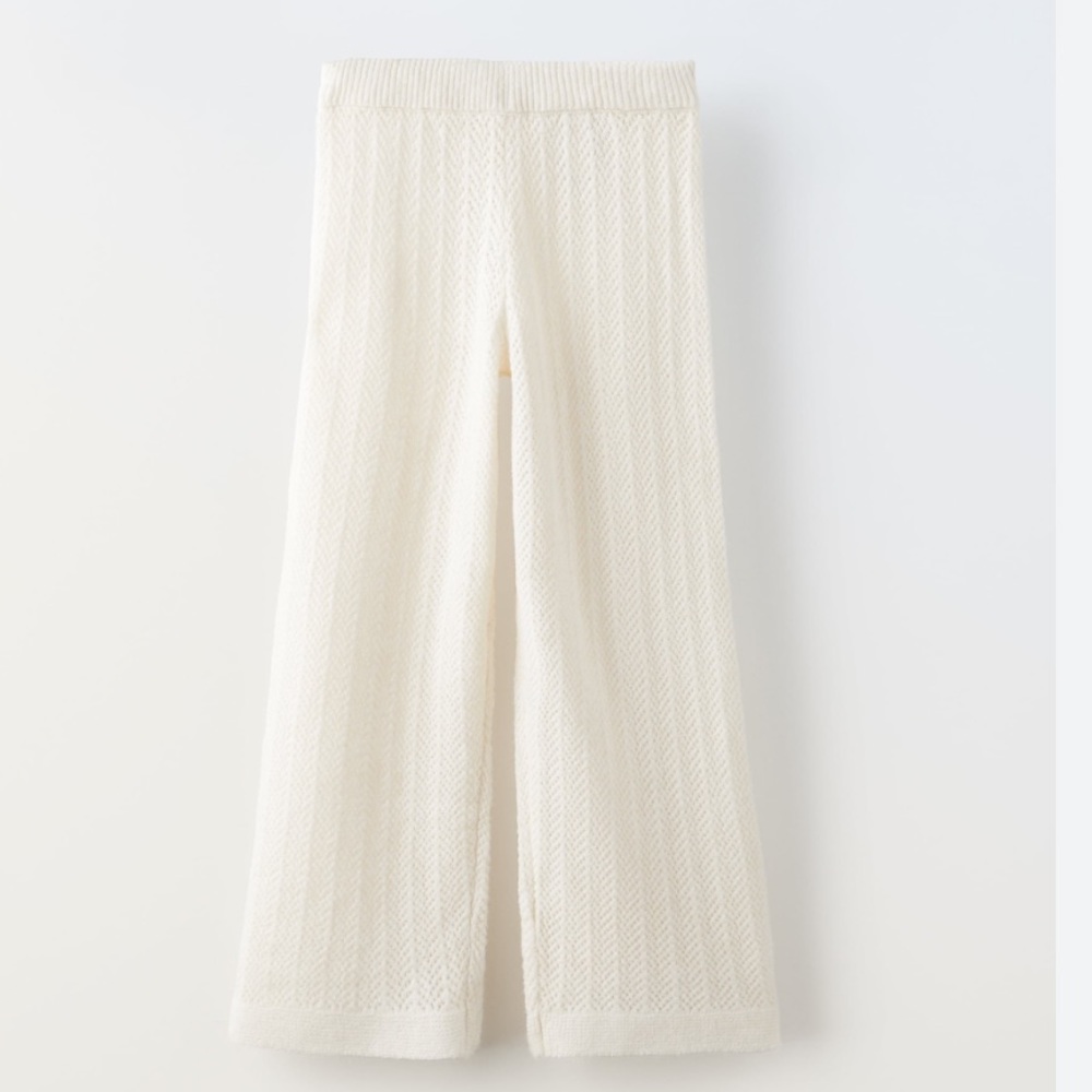 knit wide legs pant
